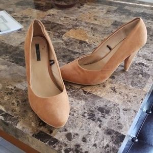 Tan pumps